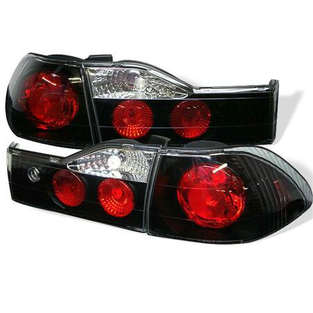 SPYDER Honda Accord 2001-2002 4 Door Euro Style Tail Lights - Black S2Z-5003959